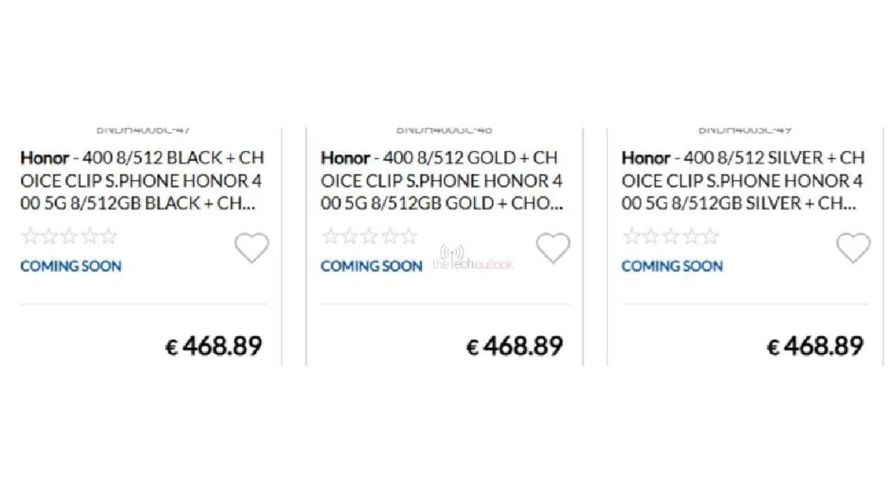 Honor 400 Serisi Avrupa fiyatı