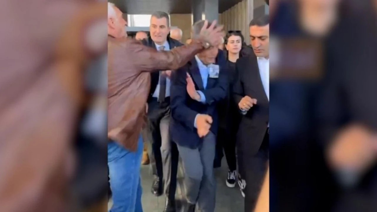 İki çocuğunu öldürmüştü, affedildi, CHP lideri Özgür Özel'e saldırdı! İşte o anlar!