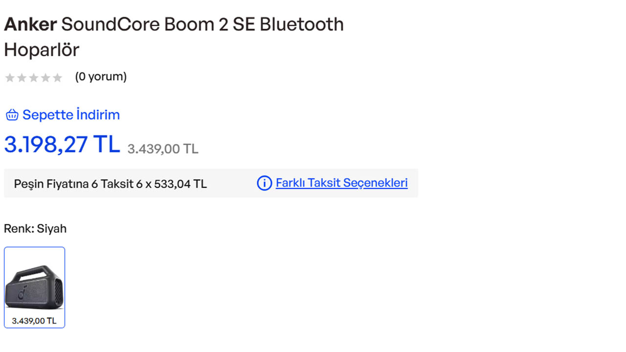 Anker Soundcore Boom 2 SE fiyatı