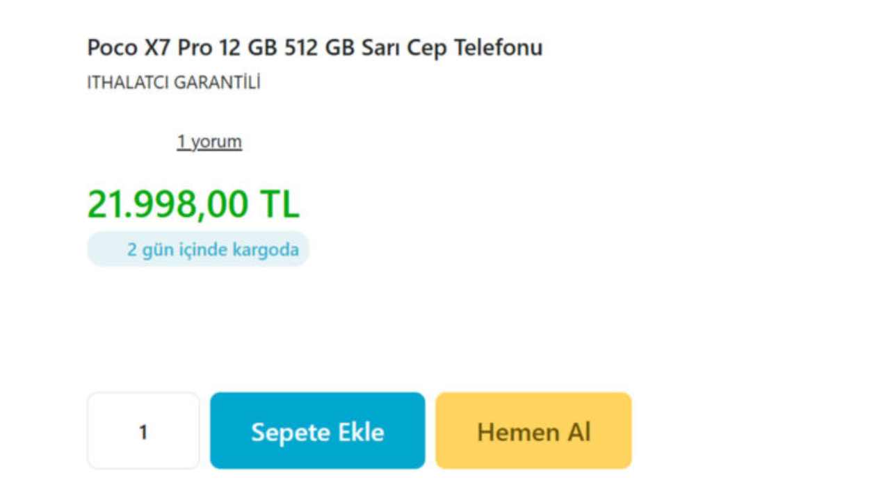 POCO X7 Pro fiyatı