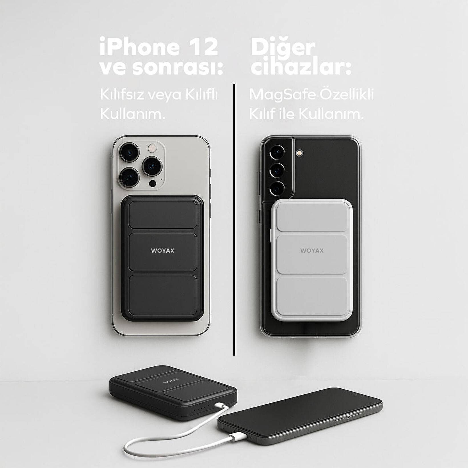 Woyax By Deji Magsafe Powerbank 10000mah Standlı